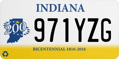 IN license plate 971YZG