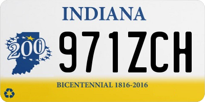 IN license plate 971ZCH