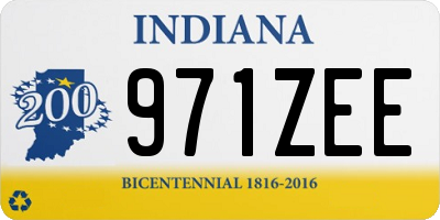 IN license plate 971ZEE