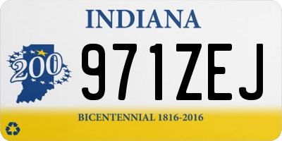 IN license plate 971ZEJ