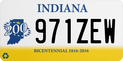 IN license plate 971ZEW