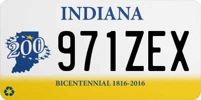 IN license plate 971ZEX