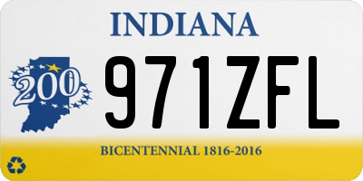 IN license plate 971ZFL