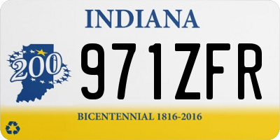 IN license plate 971ZFR