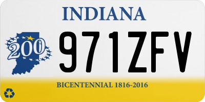 IN license plate 971ZFV