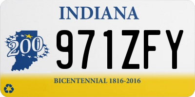 IN license plate 971ZFY