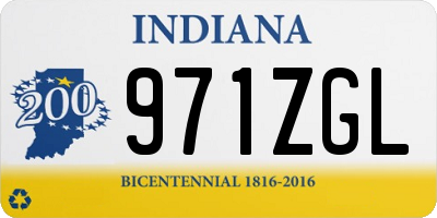 IN license plate 971ZGL