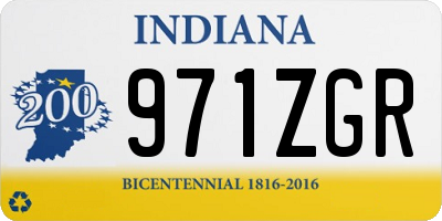 IN license plate 971ZGR