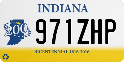 IN license plate 971ZHP