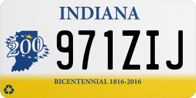 IN license plate 971ZIJ