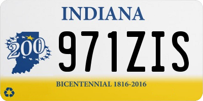 IN license plate 971ZIS