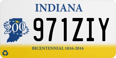 IN license plate 971ZIY