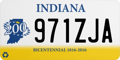 IN license plate 971ZJA