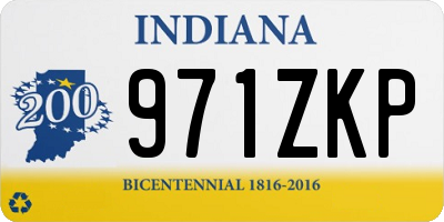 IN license plate 971ZKP