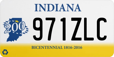 IN license plate 971ZLC