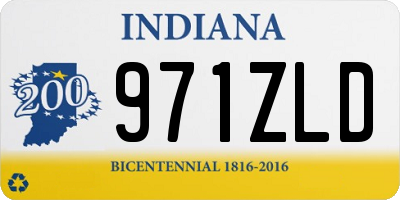 IN license plate 971ZLD