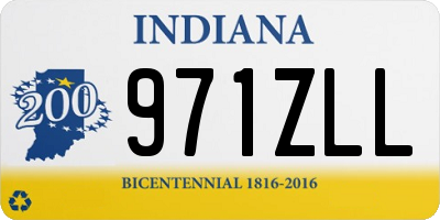 IN license plate 971ZLL