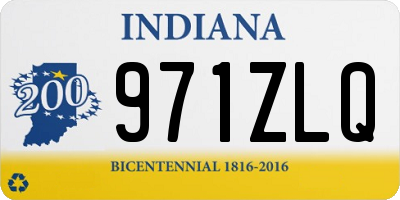 IN license plate 971ZLQ