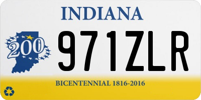 IN license plate 971ZLR
