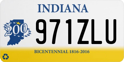 IN license plate 971ZLU