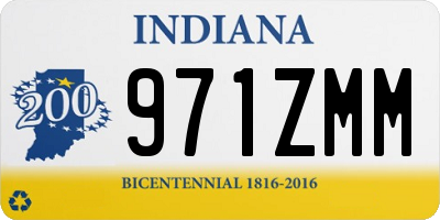 IN license plate 971ZMM