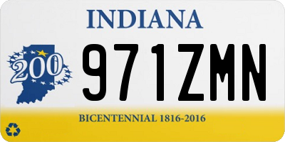 IN license plate 971ZMN