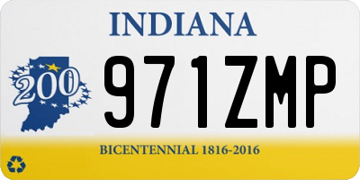 IN license plate 971ZMP