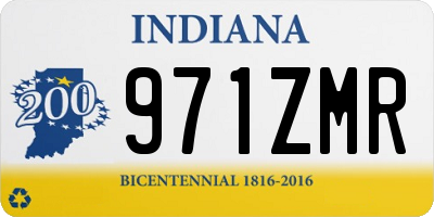 IN license plate 971ZMR