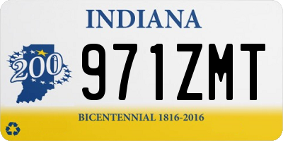 IN license plate 971ZMT