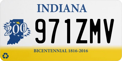 IN license plate 971ZMV