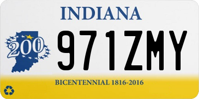 IN license plate 971ZMY