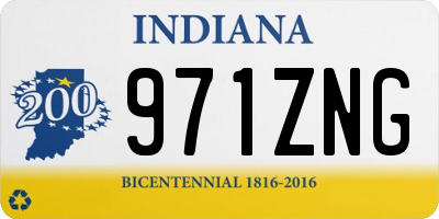 IN license plate 971ZNG