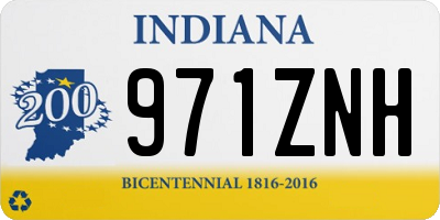 IN license plate 971ZNH