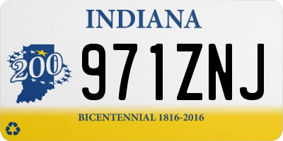 IN license plate 971ZNJ