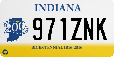 IN license plate 971ZNK