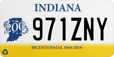 IN license plate 971ZNY