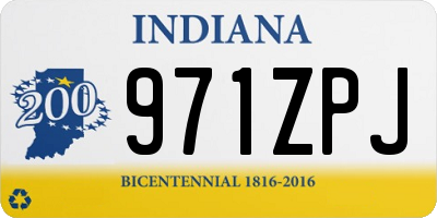 IN license plate 971ZPJ