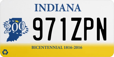 IN license plate 971ZPN