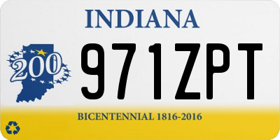 IN license plate 971ZPT