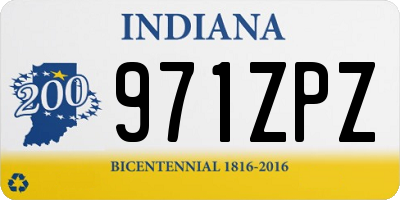 IN license plate 971ZPZ