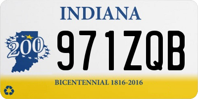 IN license plate 971ZQB