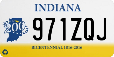 IN license plate 971ZQJ