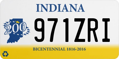 IN license plate 971ZRI