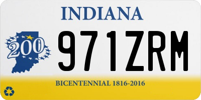 IN license plate 971ZRM