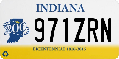 IN license plate 971ZRN