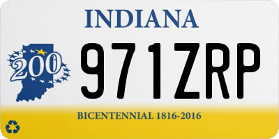 IN license plate 971ZRP