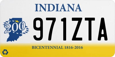 IN license plate 971ZTA