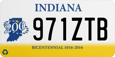 IN license plate 971ZTB