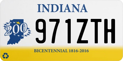 IN license plate 971ZTH