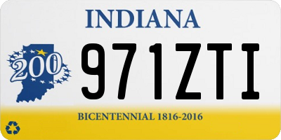 IN license plate 971ZTI